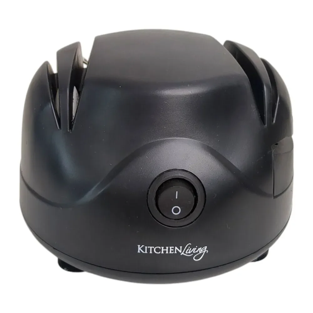 Kitchen Living Electric Knife Sharpener Black Tested Works Compact Fast